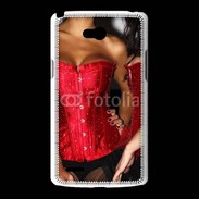 Coque LG L80 Belles et sexy en noir et rouge