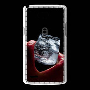 Coque LG L80 Bouche sexy avec glaçon