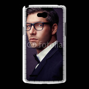 Coque LG L80 Homme charmant en costume et lunettes