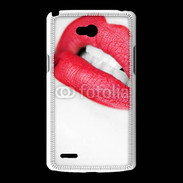 Coque LG L80 bouche sexy rouge à lèvre gloss crayon contour