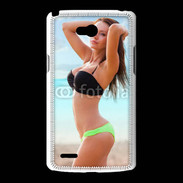 Coque LG L80 Belle femme à la plage 10