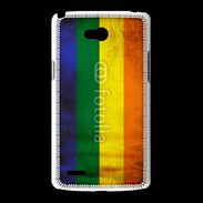 Coque LG L80 Drapeau gay vintage