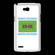 Coque LG L80 Bonus Offensif-Défensif Blanc