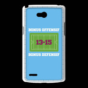 Coque LG L80 Bonus Offensif-Défensif Bleu