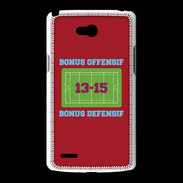 Coque LG L80 Bonus Offensif-Défensif Rouge