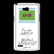 Coque LG L80 Fin de match Bonus offensif-défensif Blanc