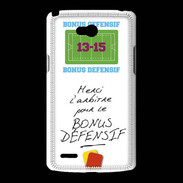 Coque LG L80 Merci l'arbitre Bonus offensif-défensif Blanc