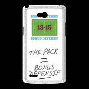 Coque LG L80 The pack Bonus offensif-défensif Blanc