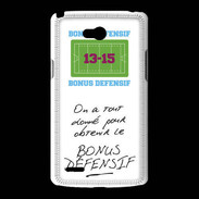 Coque LG L80 Obtenir le Bonus offensif-défensif Blanc