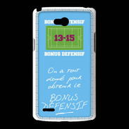 Coque LG L80 Obtenir le Bonus offensif-défensif Bleu