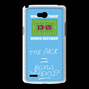 Coque LG L80 The pack Bonus offensif-défensif Bleu