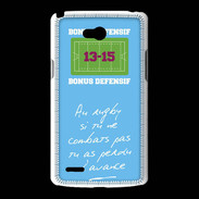 Coque LG L80 Le combat Bonus offensif-défensif Bleu