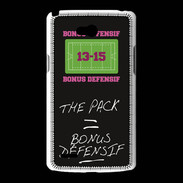 Coque LG L80 The pack Bonus offensif-défensif Noir