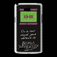 Coque LG L80 Obtenir le Bonus offensif-défensif Noir