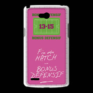 Coque LG L80 Fin de match Bonus offensif-défensif Rose