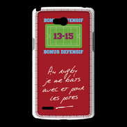 Coque LG L80 Les potes Bonus offensif-défensif Rouge