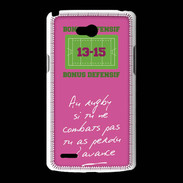 Coque LG L80 Le combat Bonus offensif-défensif Rose
