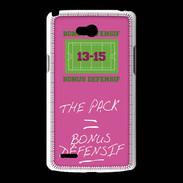 Coque LG L80 The pack Bonus offensif-défensif Rose