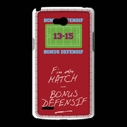 Coque LG L80 Fin de match Bonus offensif-défensif Rouge