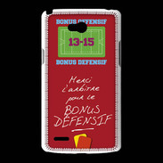 Coque LG L80 Merci l'arbitre Bonus offensif-défensif Rouge