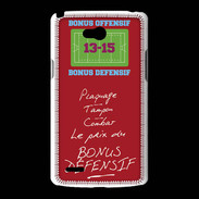 Coque LG L80 Plaquage Bonus offensif-défensif Rouge