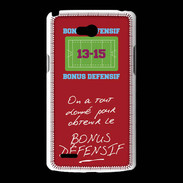 Coque LG L80 Obtenir le Bonus offensif-défensif Rouge