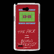 Coque LG L80 The pack Bonus offensif-défensif Rouge