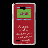 Coque LG L80 Le combat Bonus offensif-défensif Rouge