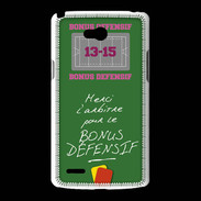 Coque LG L80 Merci l'arbitre Bonus offensif-défensif Vert