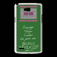 Coque LG L80 Plaquage Bonus offensif-défensif Vert