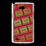 Coque LG L80 Dégradé Bonus Offensif-défensif Rouge