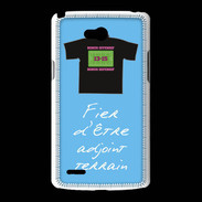 Coque LG L80 Bonus offensif-Défensif Adjoint terrain Bleu 2