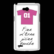 Coque LG L80 Pilier gauche Bonus offensif-défensif Blanc
