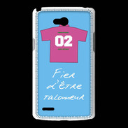 Coque LG L80 Talonneur Bonus offensif-défensif Bleu