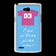 Coque LG L80 Pilier droit Bonus offensif-défensif Bleu