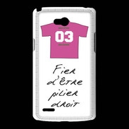 Coque LG L80 Pilier droit Bonus offensif-défensif Blanc