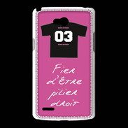 Coque LG L80 Pilier droit Bonus offensif-défensif Rose 2