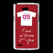 Coque LG L80 Deuxième ligne D Bonus offensif Rouge