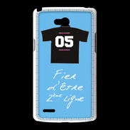 Coque LG L80 Deuxième ligne D Bonus offensif Bleu 2