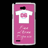 Coque LG L80 Troisième ligne G Bonus offensif-défensif Rose