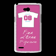 Coque LG L80 Troisième ligne centre Bonus offensif-défensif Rose
