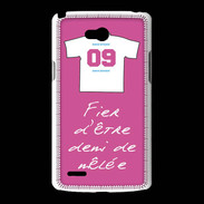 Coque LG L80 Demi de mêlée Bonus offensif-défensif Rose