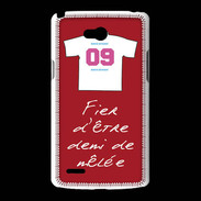 Coque LG L80 Demi de mêlée Bonus offensif-défensif Rouge