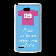 Coque LG L80 Demi de mêlée Bonus offensif-défensif Bleu