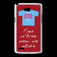 Coque LG L80 Demi de mêlée Bonus offensif-défensif Rouge 2