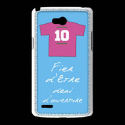 Coque LG L80 Demi d'ouverture Bonus offensif-défensif Bleu
