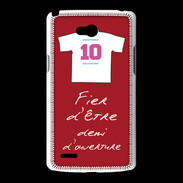 Coque LG L80 Demi d'ouverture Bonus offensif-défensif Rouge