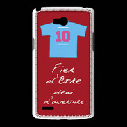 Coque LG L80 Demi d'ouverture Bonus offensif-défensif Rouge 2