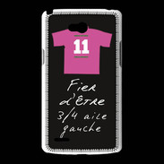 Coque LG L80 3/4 aile gauche Bonus offensif-défensif Noir