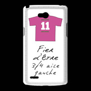 Coque LG L80 3/4 aile gauche Bonus offensif-défensif Blanc